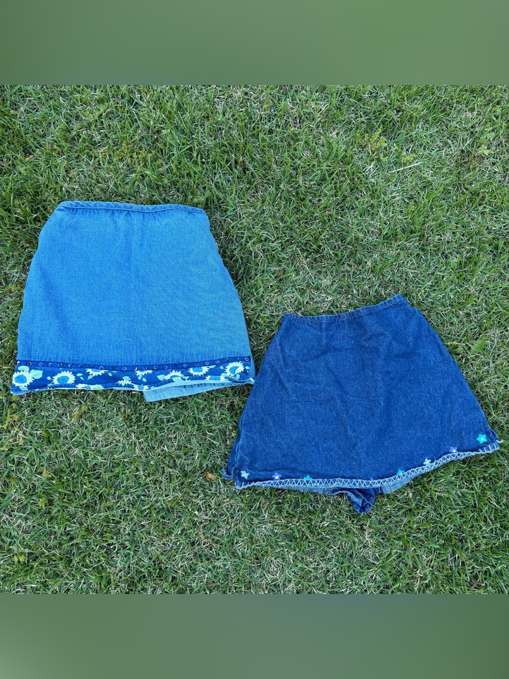Vintage Amy Byer a flower Jean skort bundle of 2